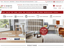 Tablet Screenshot of bpcarpets.com